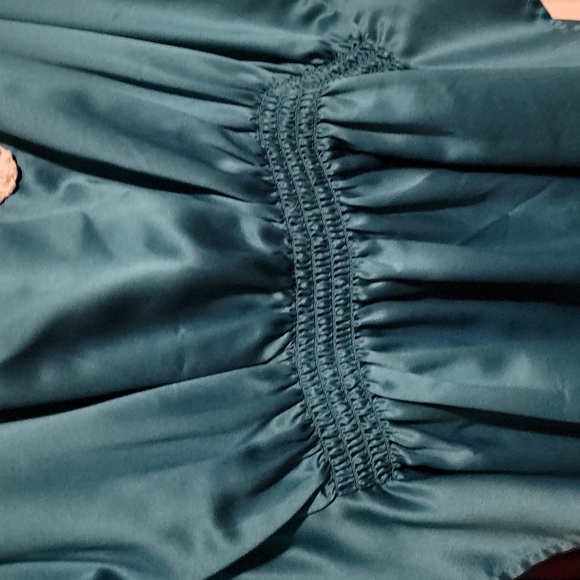 Blue Bwear Silk Embroidered Blouse - Picture 3 of 8